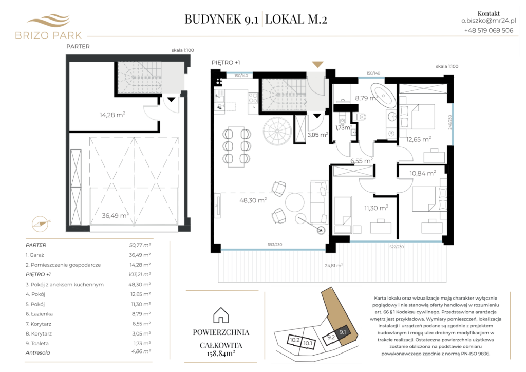 Apartament M.2 – Budynek 9.1 Karta 1