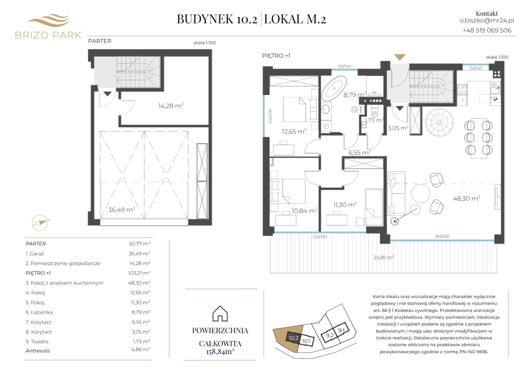 Apartament M.2 – Budynek 10.2 Karta 1